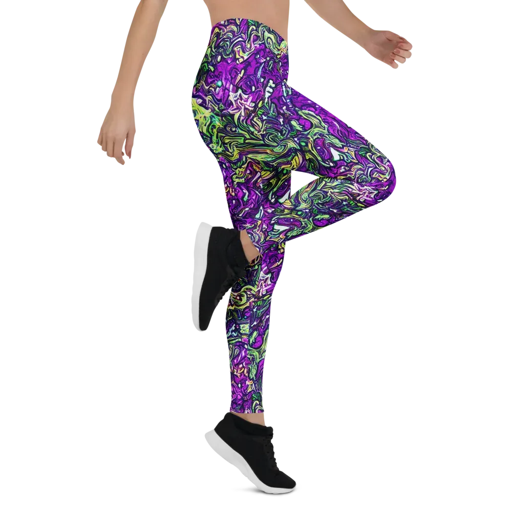 Psychedelic Jungle on Leggings — Right