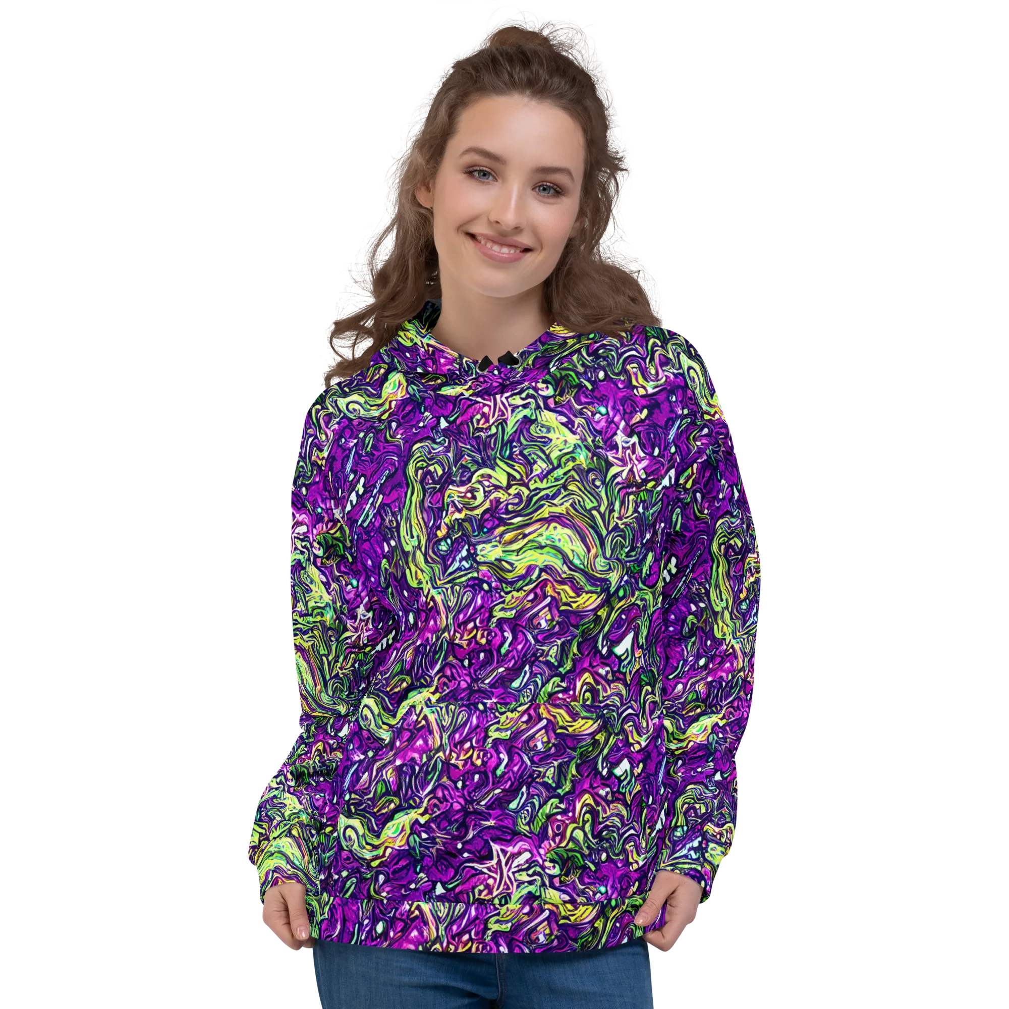 Psychedelic Jungle on Hoodie — Front