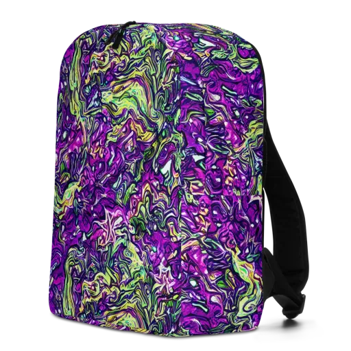 Psychedelic Jungle on a Minimalist Backpack
