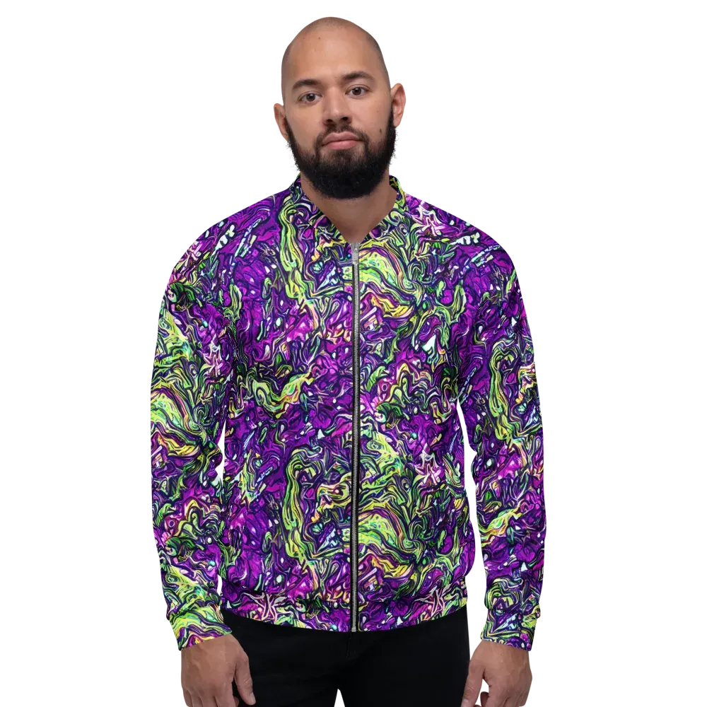 Psychedelic Jungle on Bomber Jacket — Front