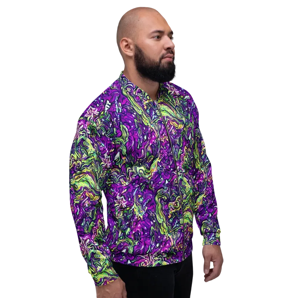 Psychedelic Jungle on Bomber Jacket — Right