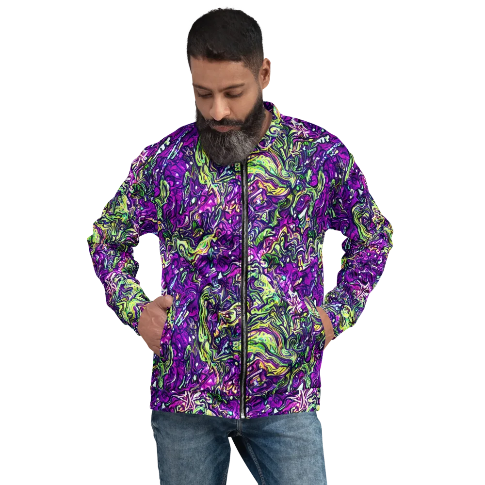 Psychedelic Jungle on Bomber Jacket — Front