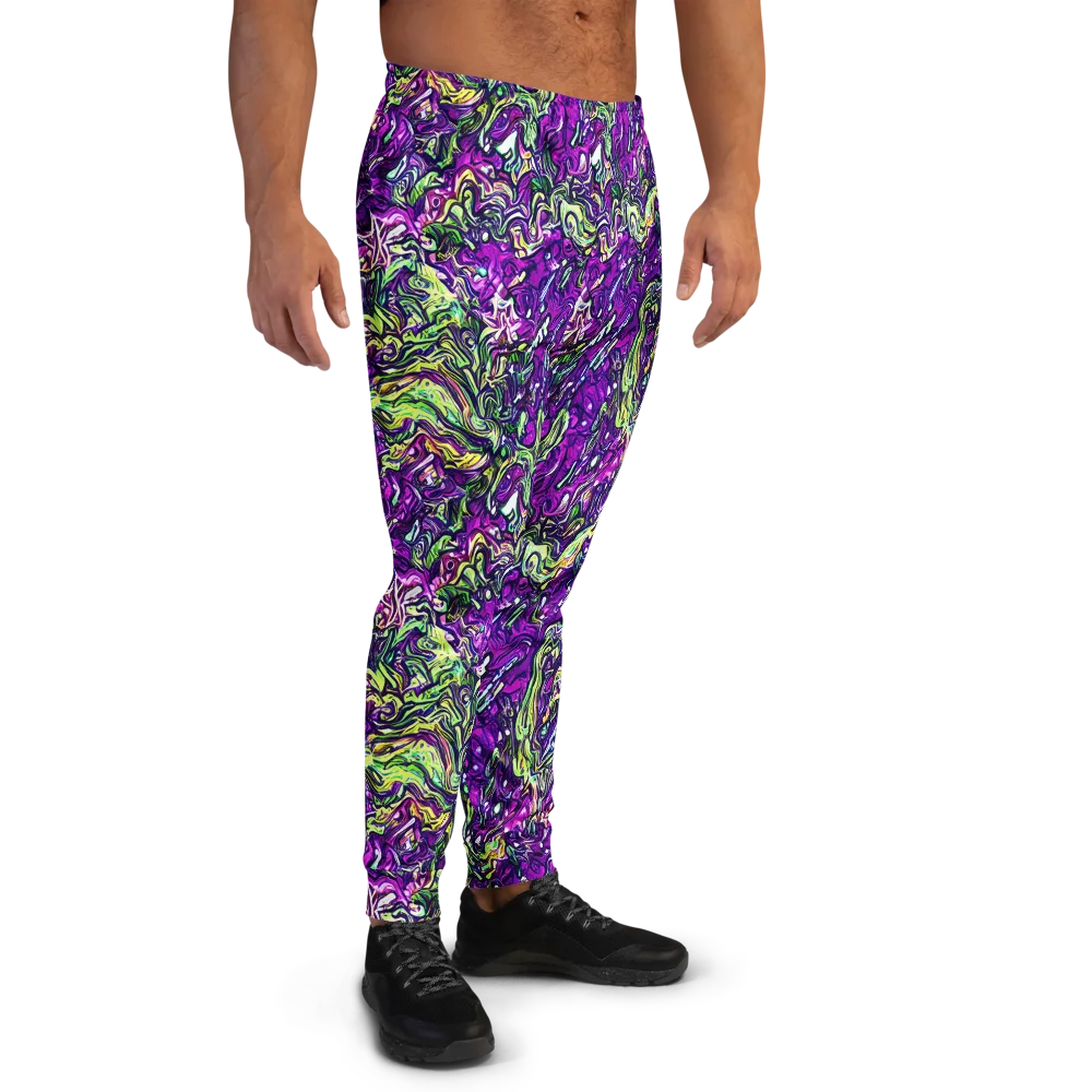 Psychedelic Jungle on Men's Joggers — Right