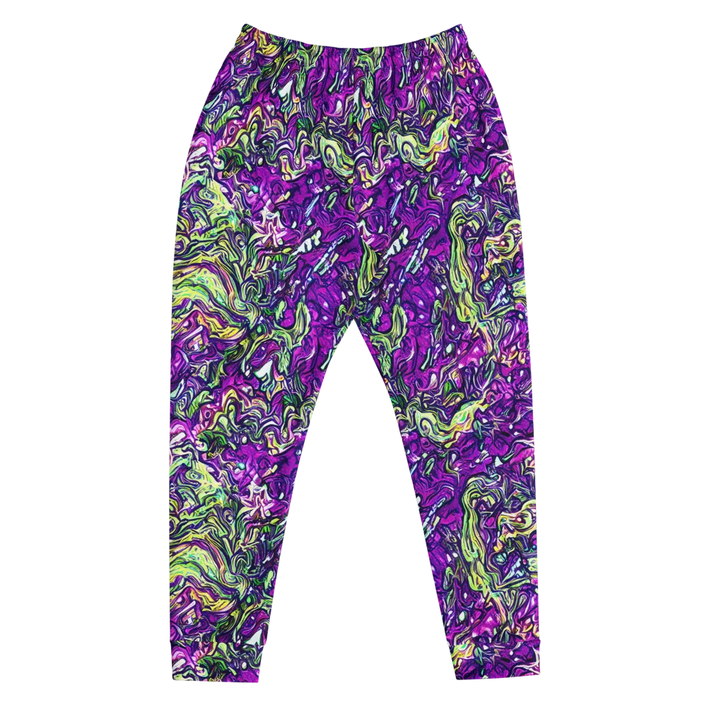 Psychedelic Jungle on Men's Joggers — Front