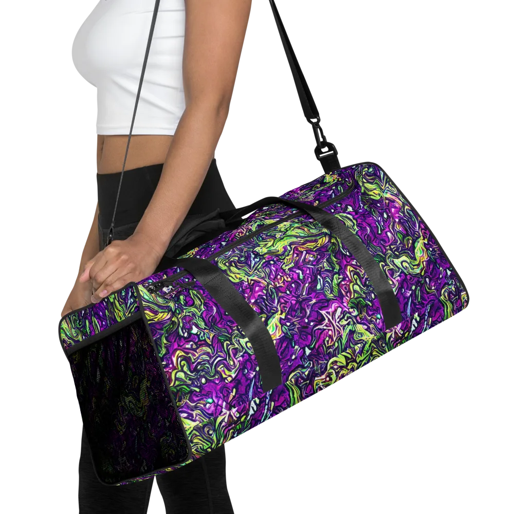 Psychedelic Jungle on Duffle Bag — Front