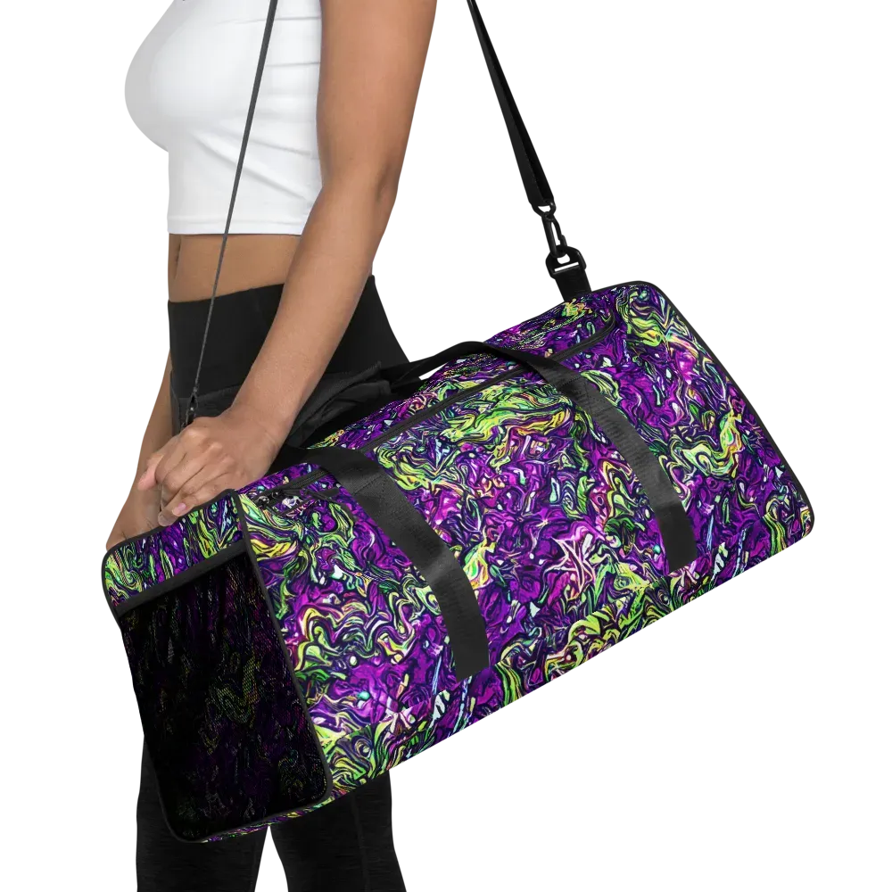 Psychedelic Jungle on Duffle Bag — Front