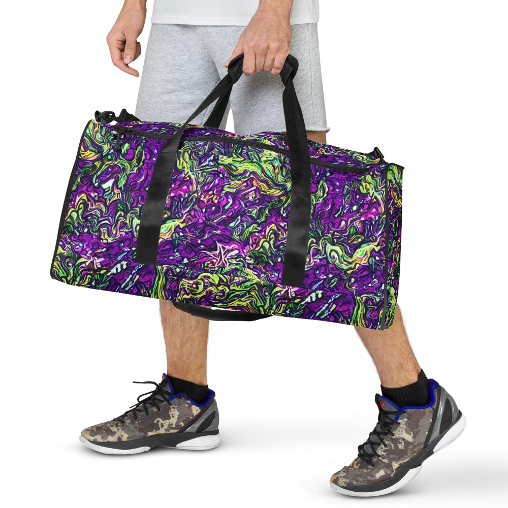 Psychedelic Jungle on Duffle Bag — Front
