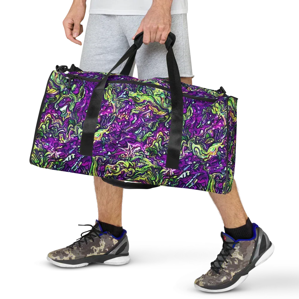 Psychedelic Jungle on Duffle Bag — Front