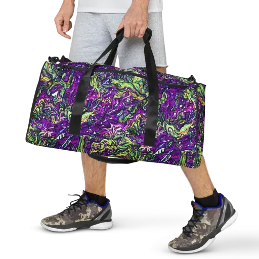 Psychedelic Jungle on a Duffle Bag