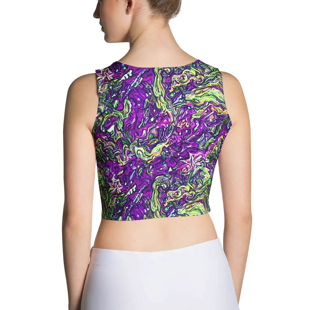 Psychedelic Jungle on Crop Top — Back