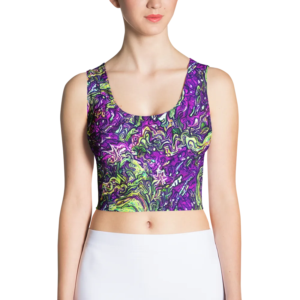 Psychedelic Jungle on Crop Top — Front