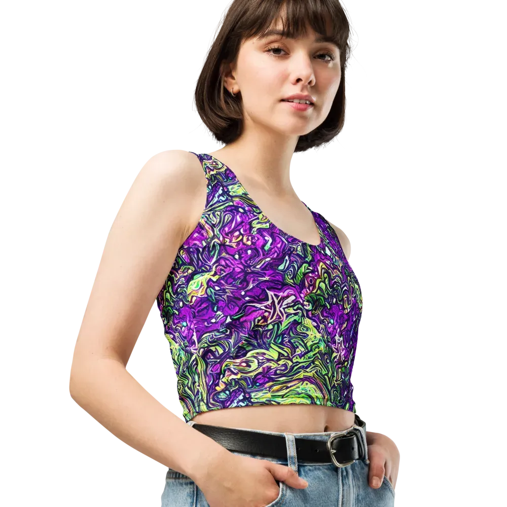 Psychedelic Jungle on Crop Top — Right Front