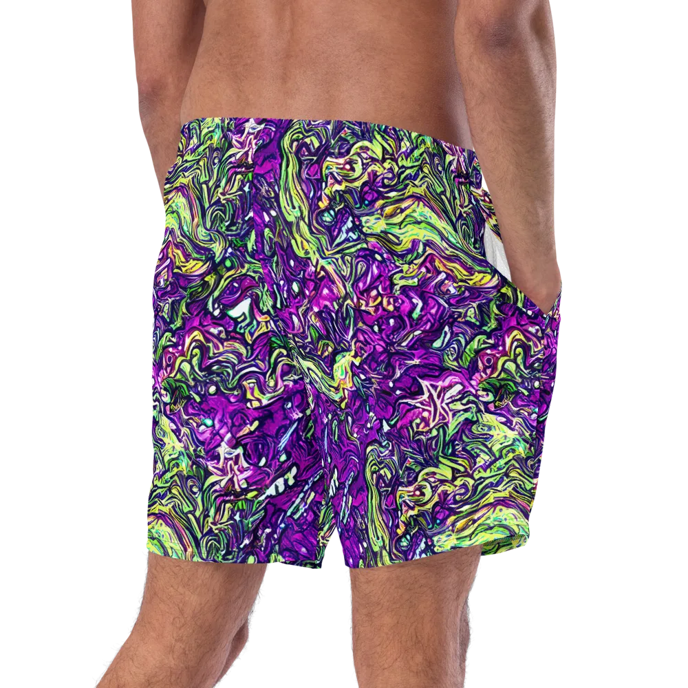 Psychedelic Jungle on Swim Trunks — Right Back