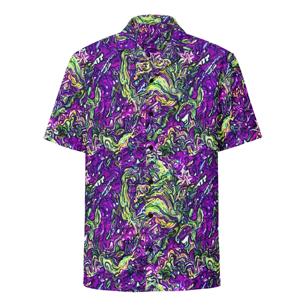 Psychedelic Jungle on Button Shirt — Front