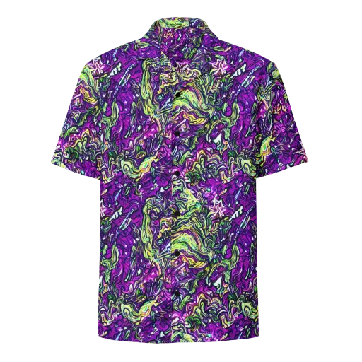Psychedelic Jungle on a Button Shirt