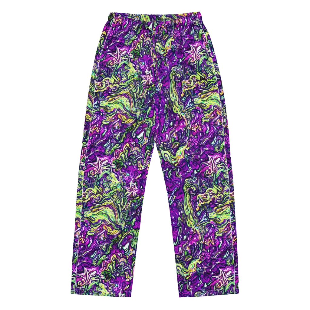 Psychedelic Jungle on Women's Pajama Pants — Front