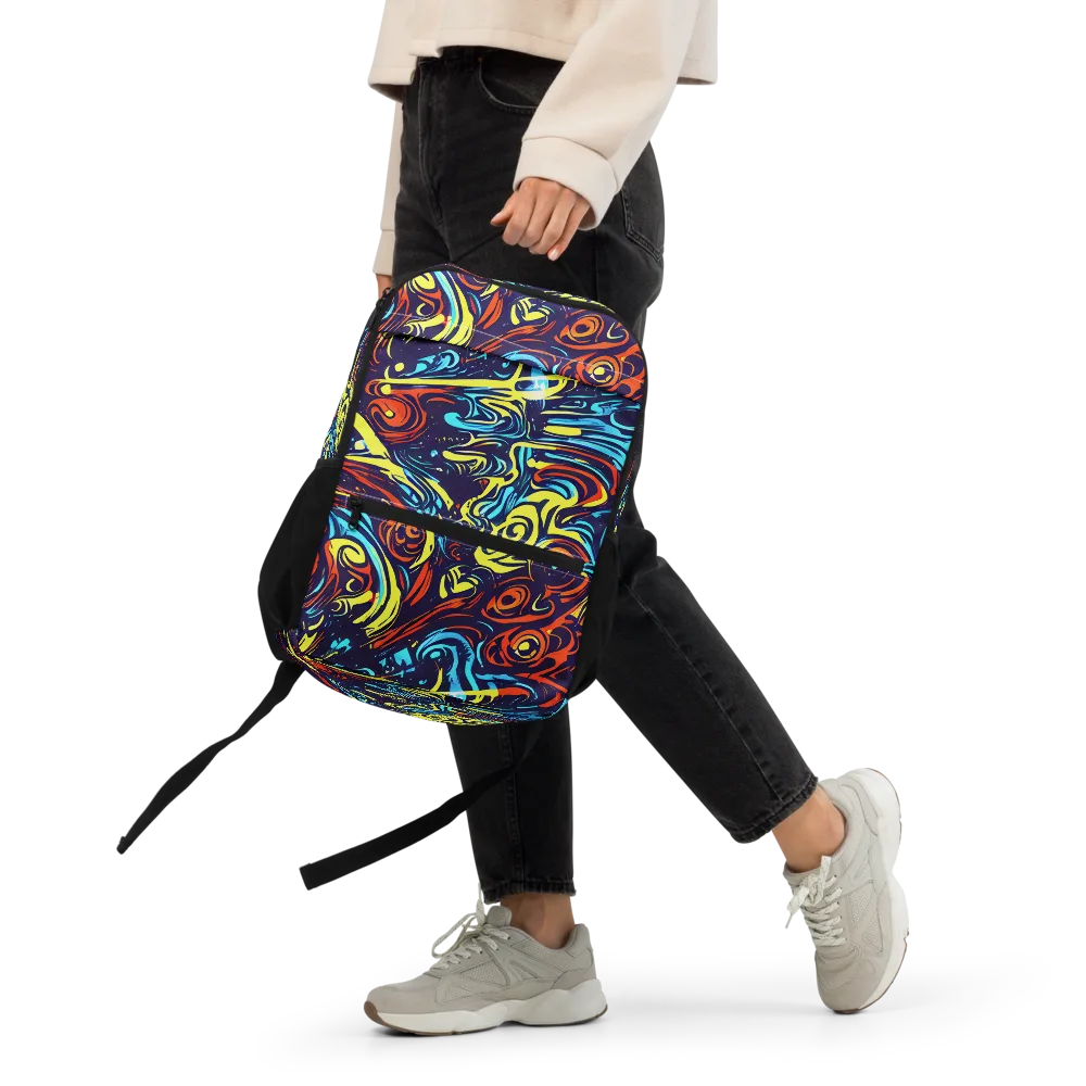 Vivid Whirlwind on Utility Backpack — Front