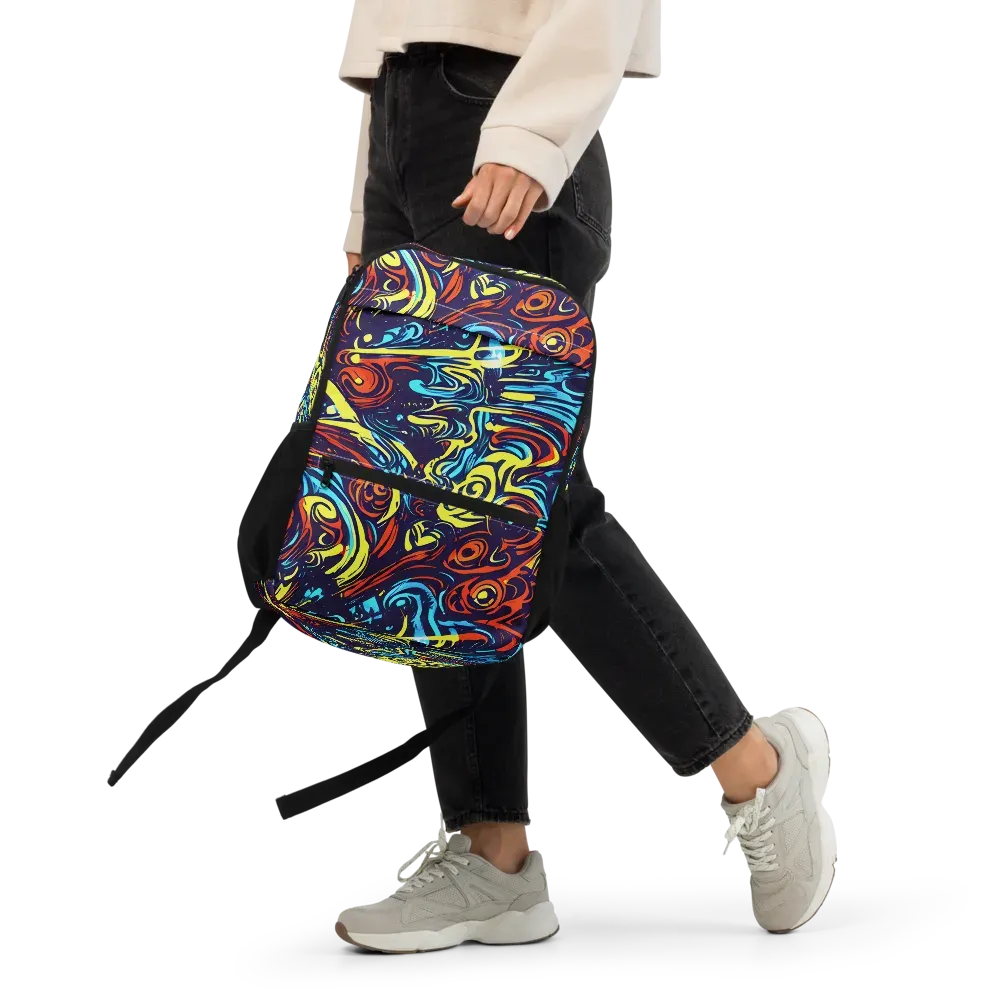 Vivid Whirlwind on Utility Backpack — Front
