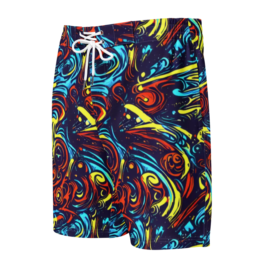 Vivid Whirlwind on Men's Board Shorts — Front