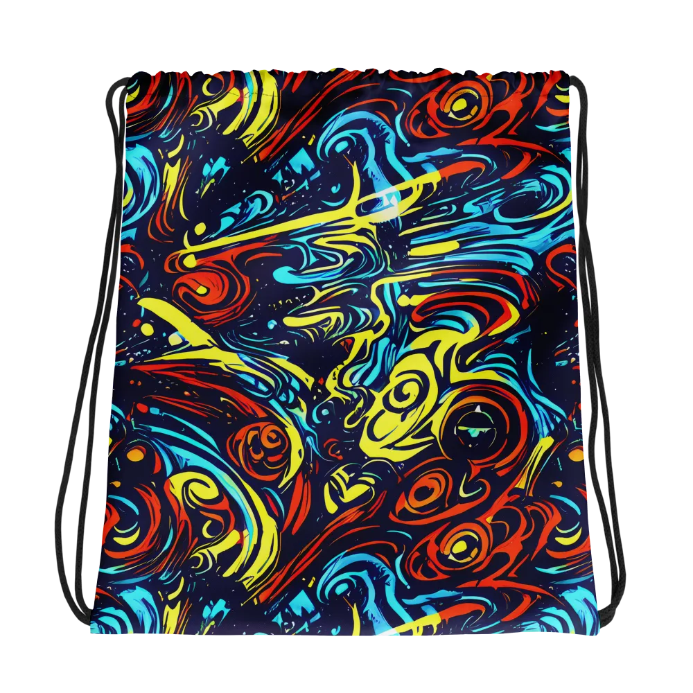Vivid Whirlwind on Drawstring Bag — Photo