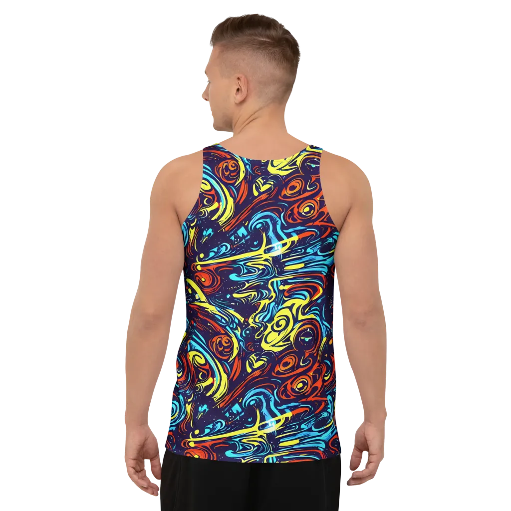 Vivid Whirlwind on Men's Tank Top — Back