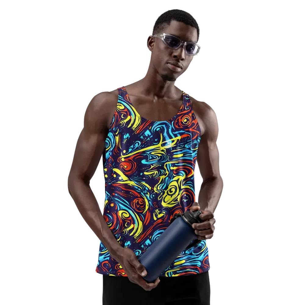 Vivid Whirlwind on Men's Tank Top — Front