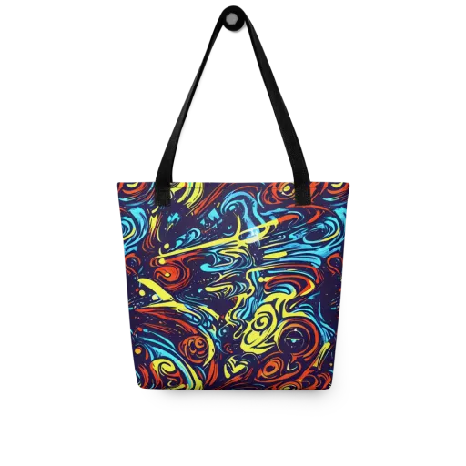 Vivid Whirlwind on a Tote Bag