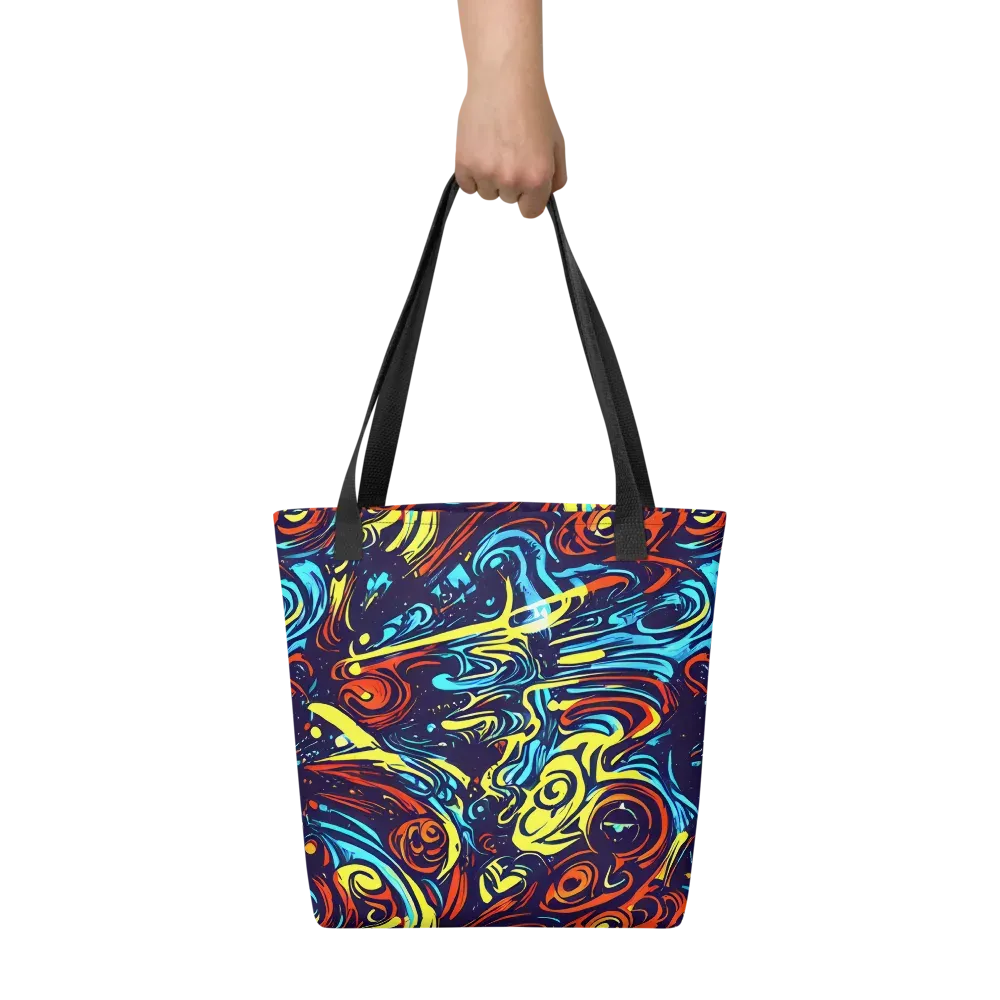 Vivid Whirlwind on Tote Bag — Front