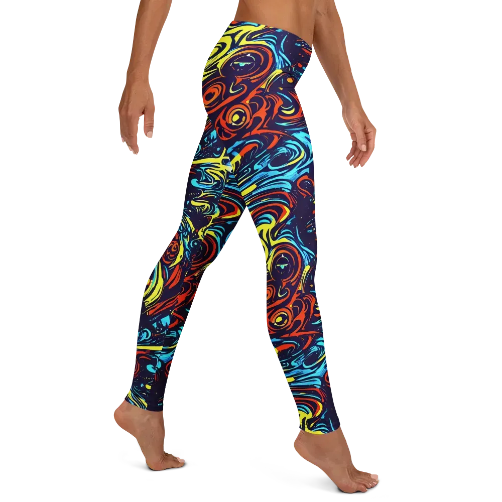Vivid Whirlwind on Leggings — Right