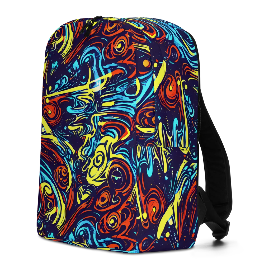 Vivid Whirlwind on Minimalist Backpack — Left