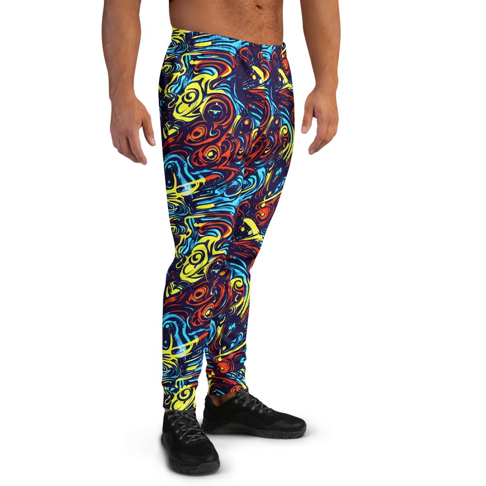 Vivid Whirlwind on Men's Joggers — Right