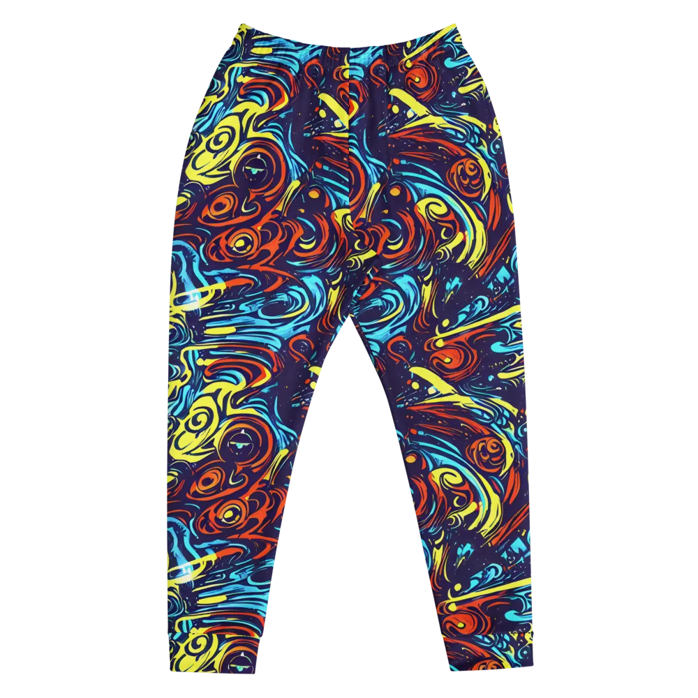 Vivid Whirlwind on Men's Joggers — Front