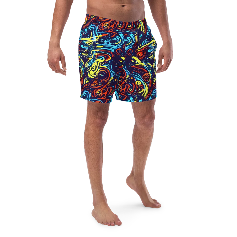 Vivid Whirlwind on Swim Trunks — Front