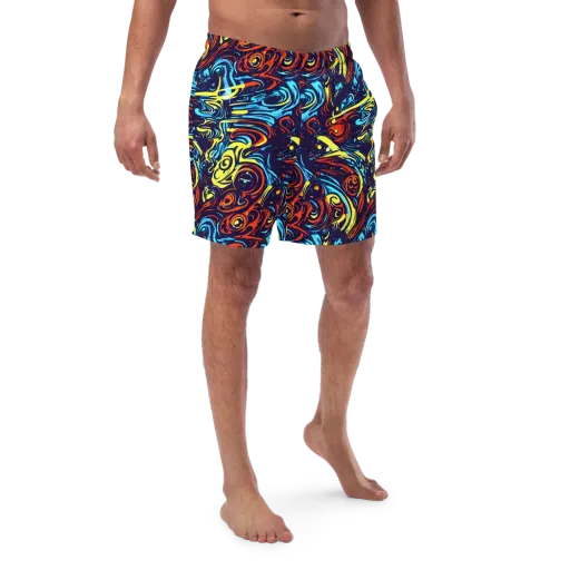 Vivid Whirlwind on a Swim Trunks