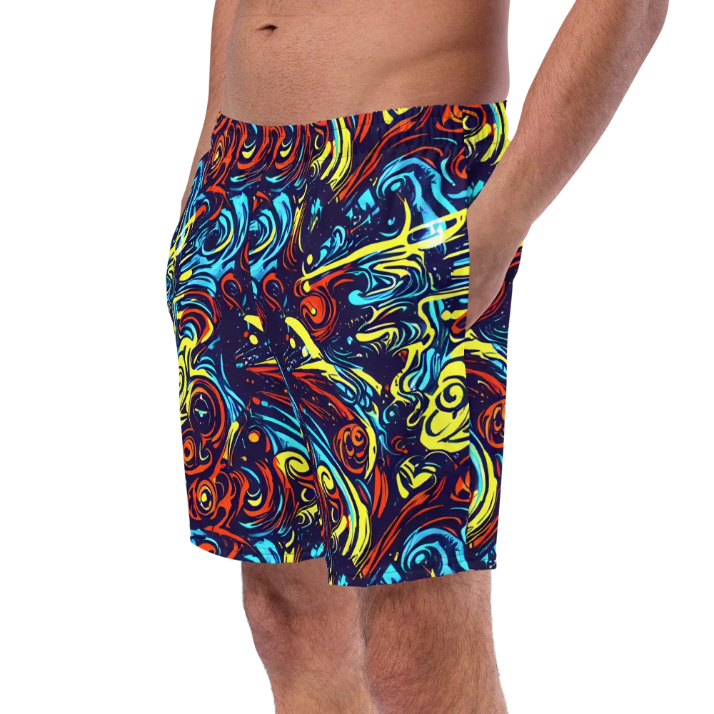 Vivid Whirlwind on Swim Trunks — Left Front