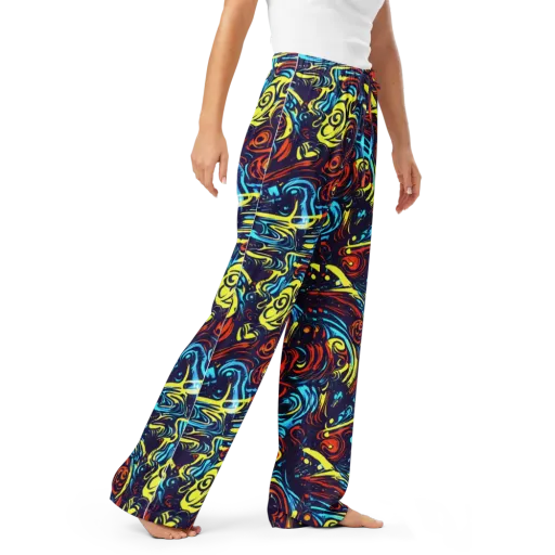 Vivid Whirlwind on a Women's Pajama Pants