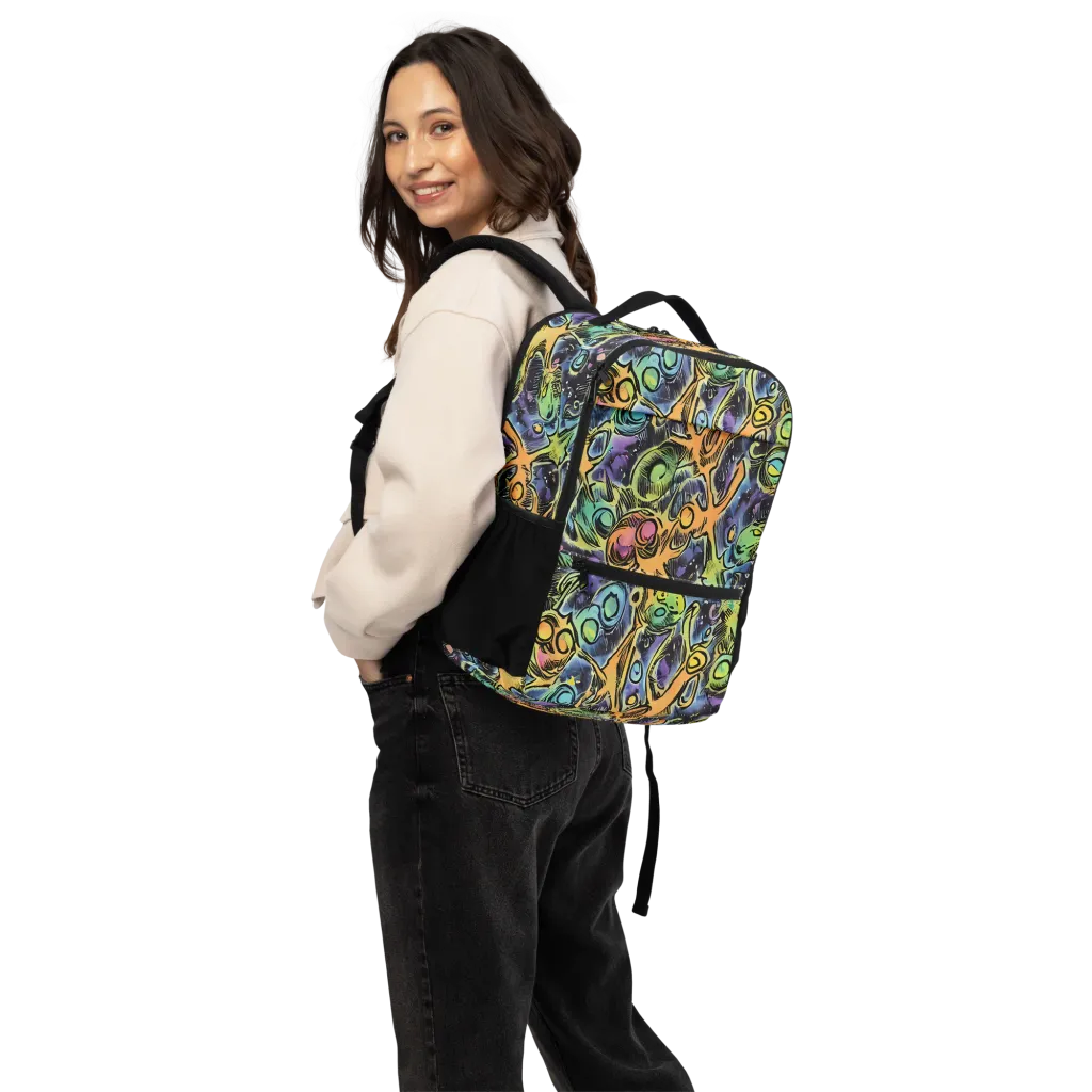 Psychedelic Relics on Utility Backpack — Back
