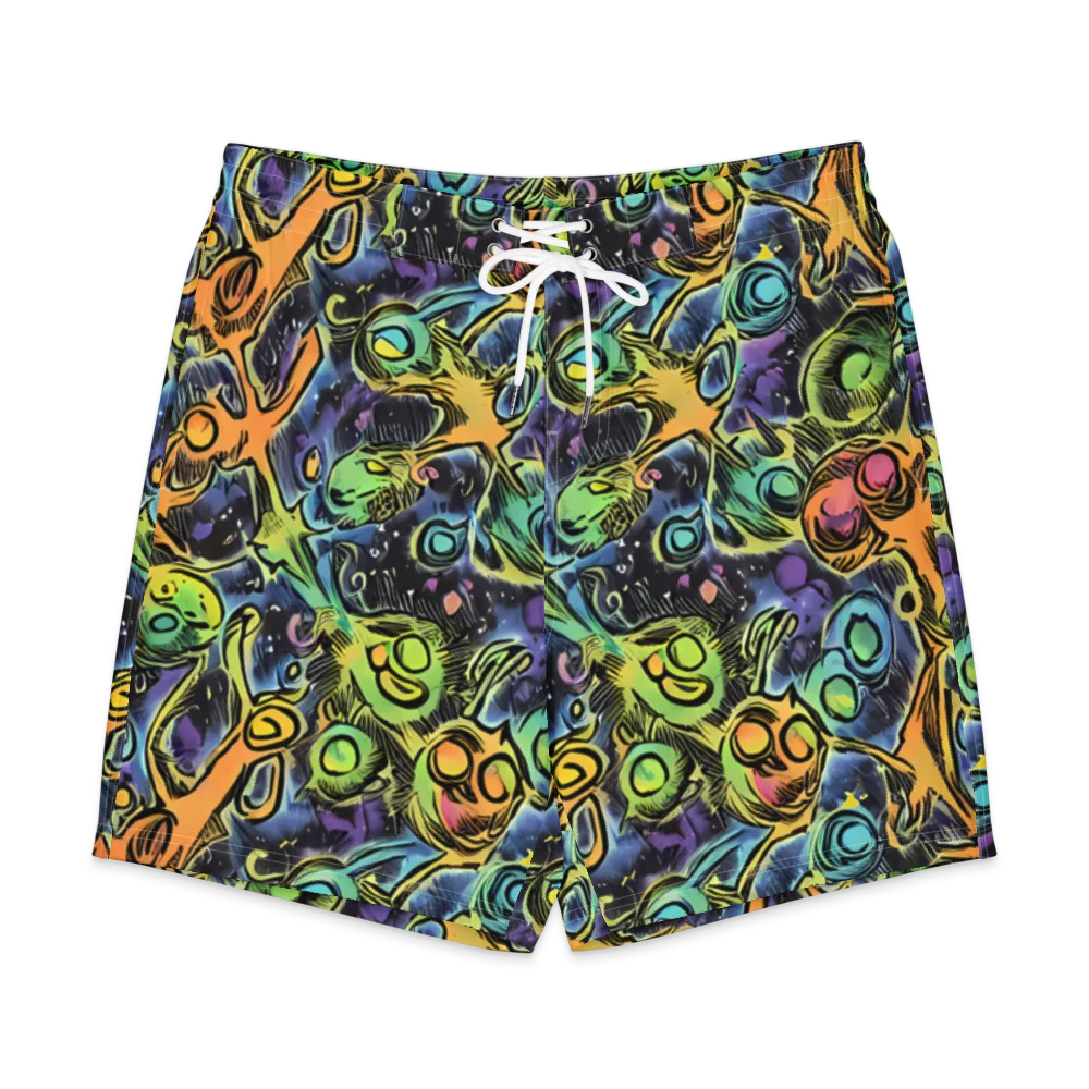 Psychedelic Relics on Men's Board Shorts — Front