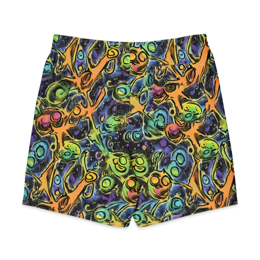 Psychedelic Relics on Men's Board Shorts — Back