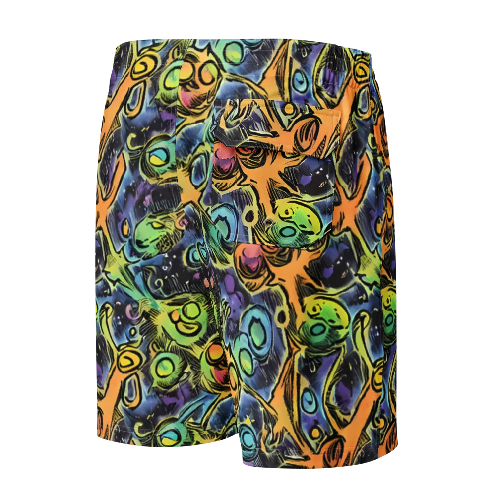 Psychedelic Relics on Men's Board Shorts — Back