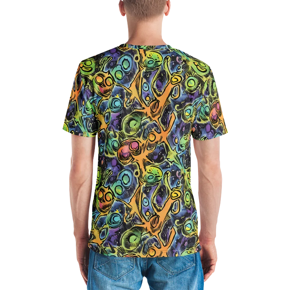 Psychedelic Relics on Men's Crew Neck T-Shirt — Back