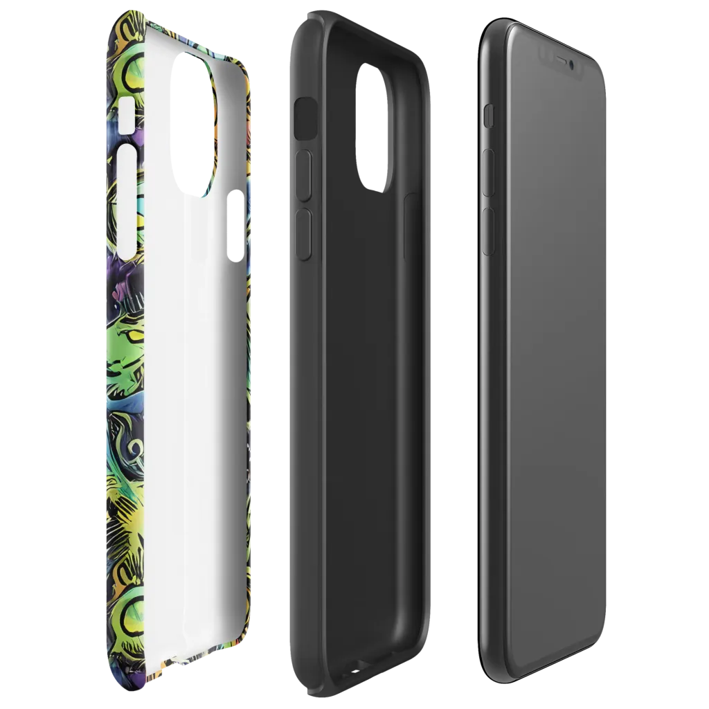 Psychedelic Relics on Tough Case for iPhone® — Right