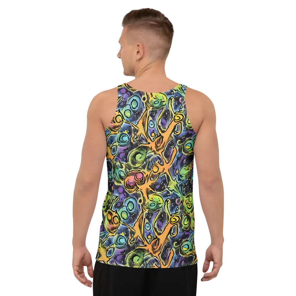 Psychedelic Relics on Men's Tank Top — Back