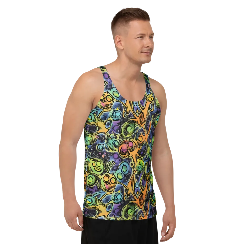 Psychedelic Relics on Men's Tank Top — Right Front