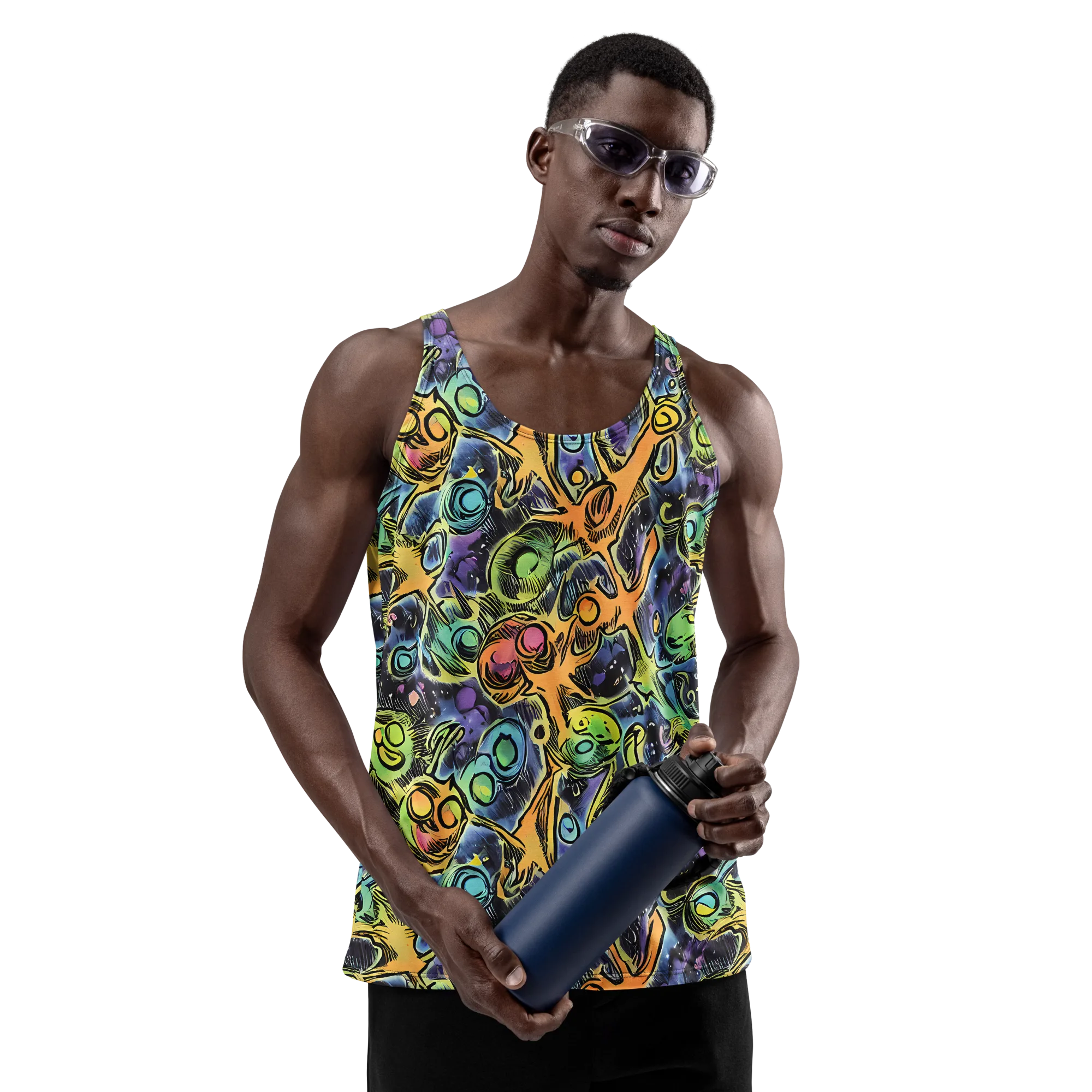 Psychedelic Relics on Men's Tank Top — Front