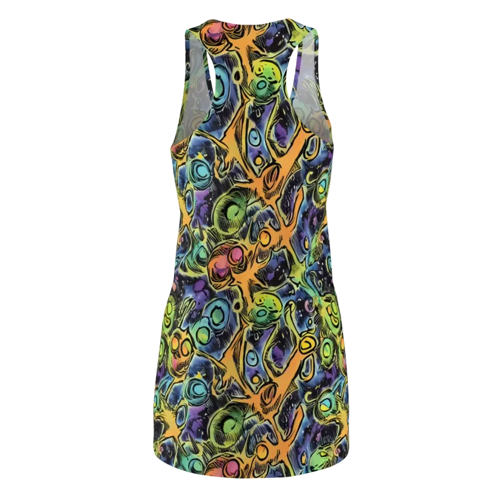 Psychedelic Relics on Racerback Dress — Back