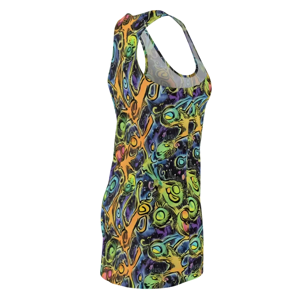 Psychedelic Relics on Racerback Dress — Back Side