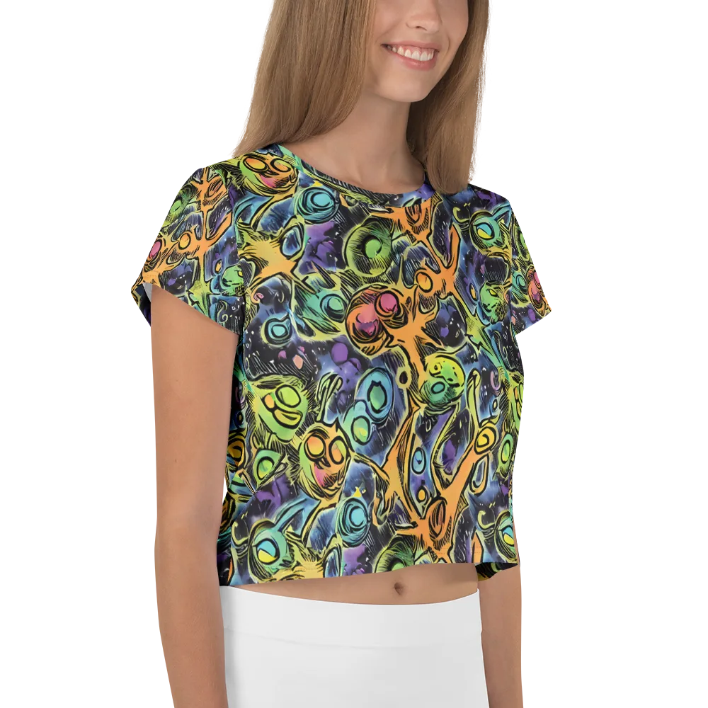 Psychedelic Relics on Crop Tee — Right