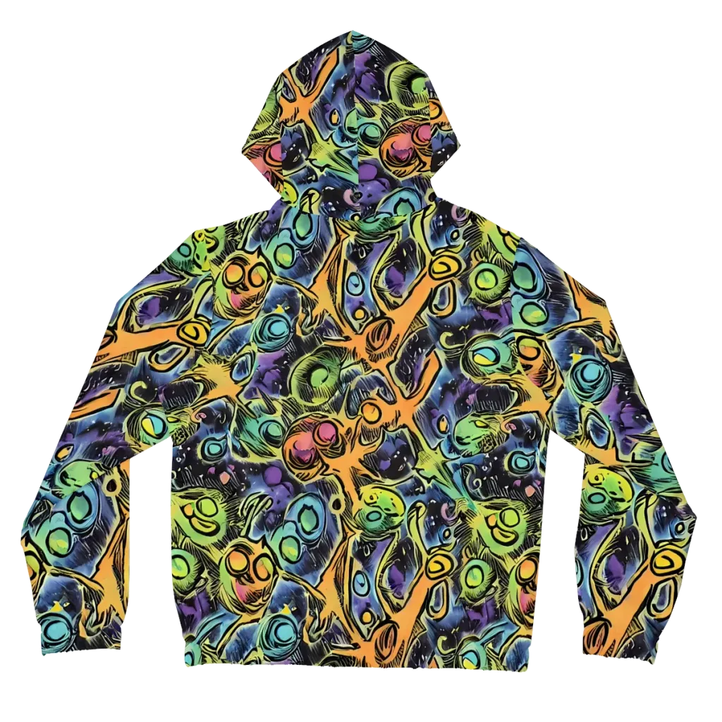 Psychedelic Relics on Women's Full-Zip Hoodie — Back
