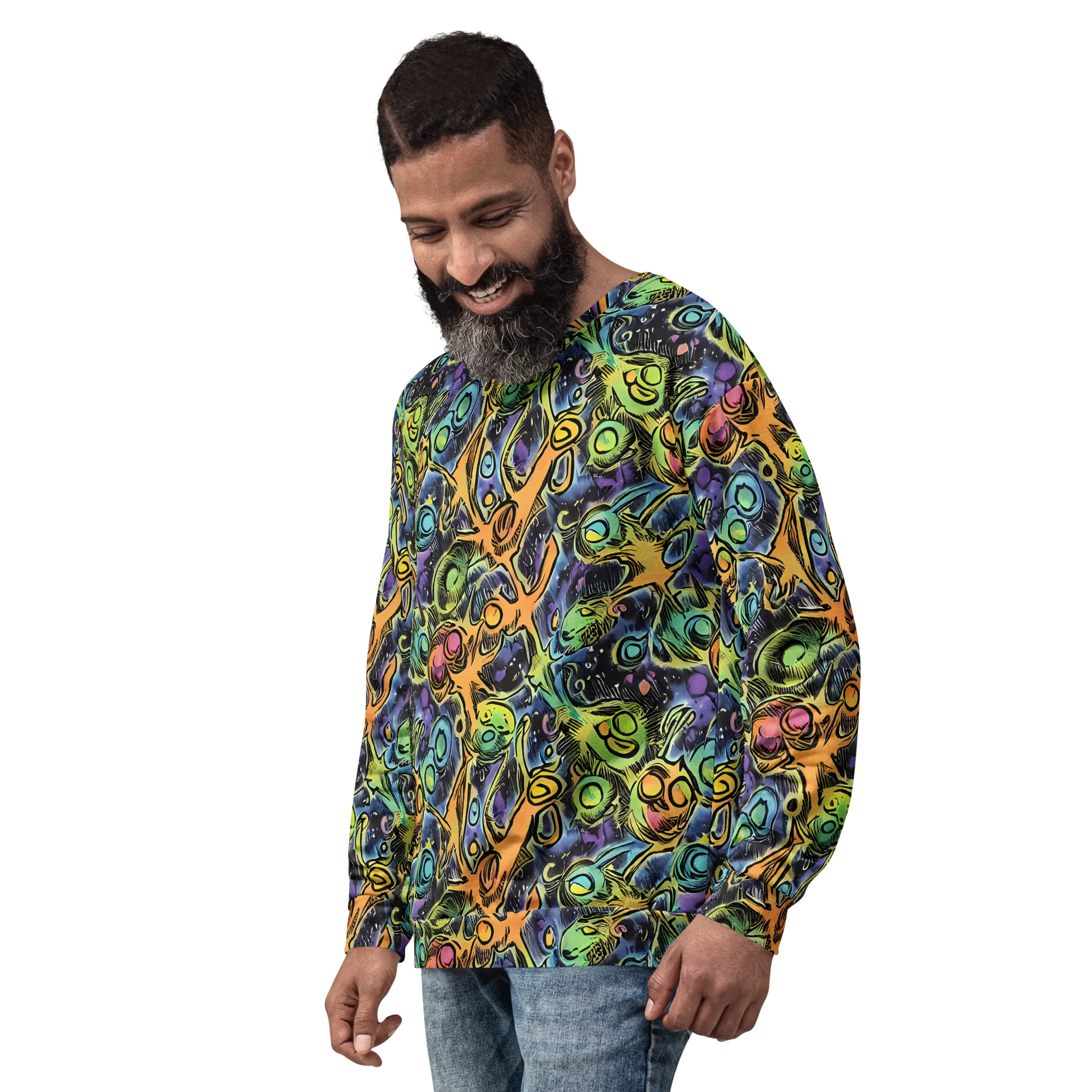 Psychedelic Relics on Sweatshirt — Left Front